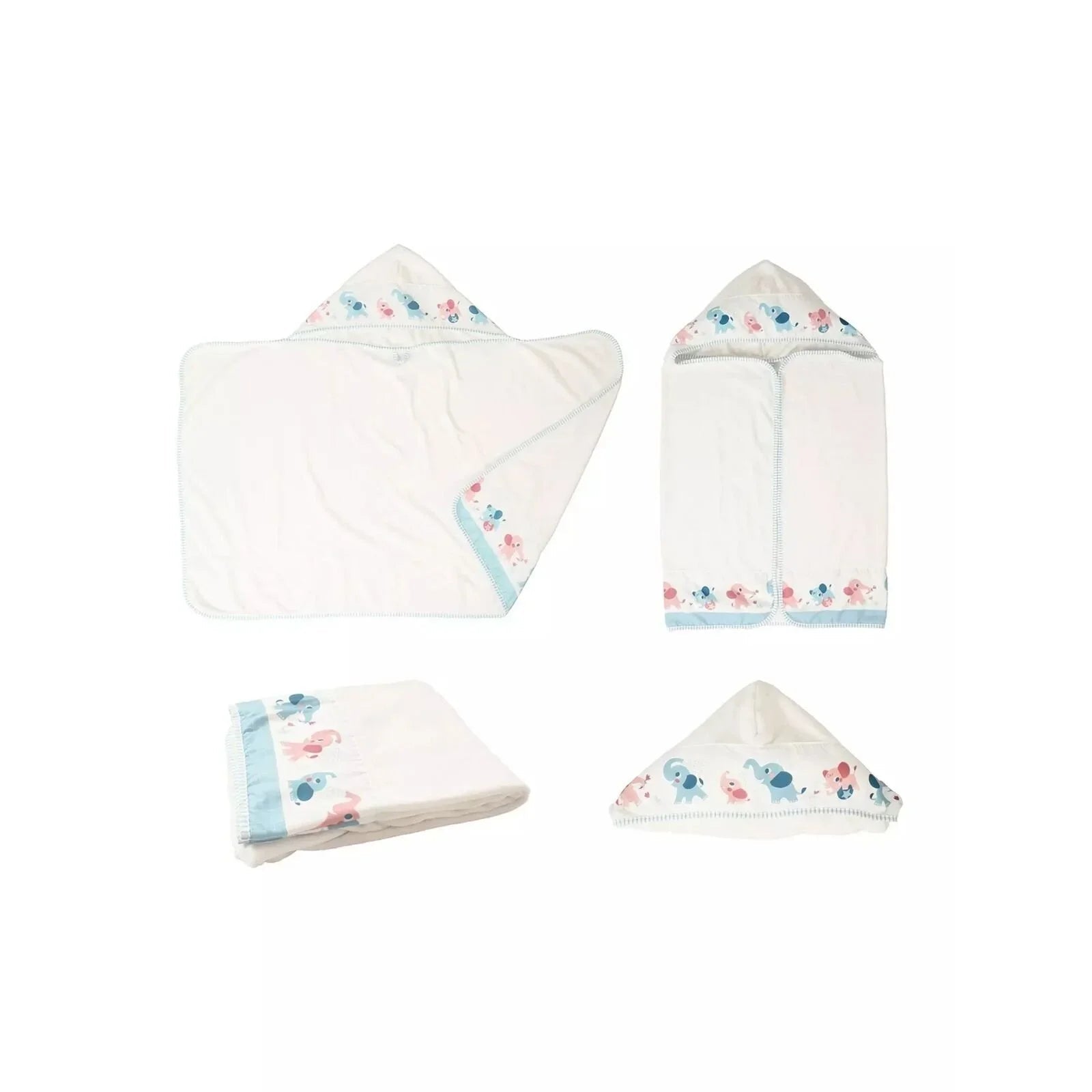 Yookidoo Baby Shower Gift Set Elephant - Cloudy Blue - mezetto ebebek ebebek