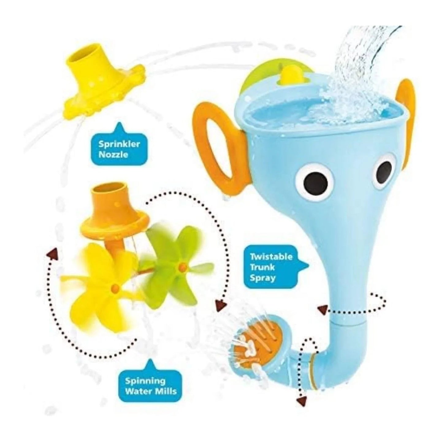 Yookidoo Fill 'N' Sprinkle FunElefun Bath Toy - mezetto ebebek ebebek