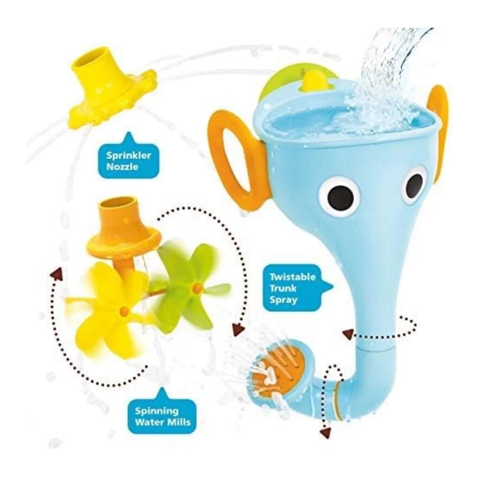 Yookidoo Fill 'N' Sprinkle FunElefun Bath Toy - mezetto ebebek ebebek