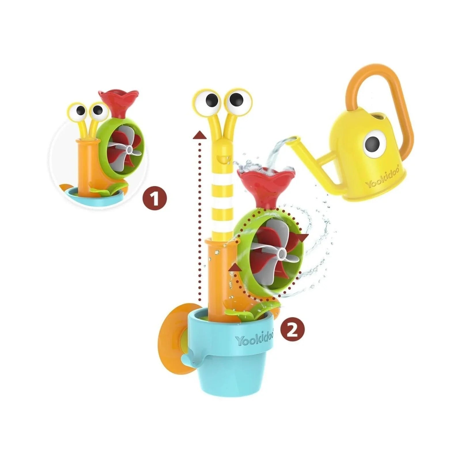 Yookidoo Pour 'N' Grow Pop - Up Garden Bath Toy - mezetto ebebek ebebek