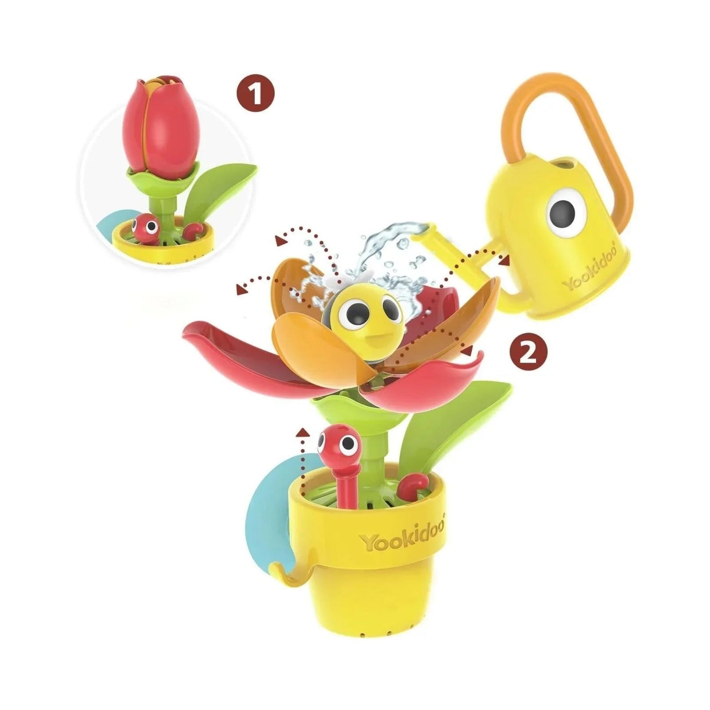 Yookidoo Pour 'N' Grow Pop - Up Garden Bath Toy - mezetto ebebek ebebek