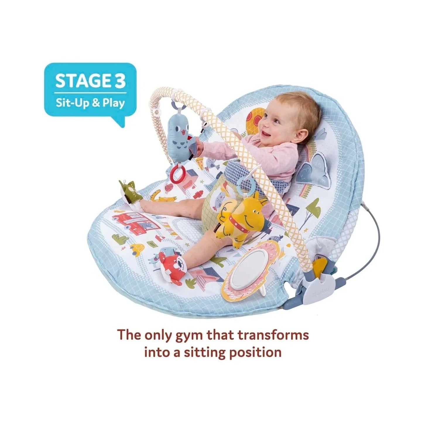 Yookidoo Urban Gymotion Lay to Sit - Up Playmat - mezetto ebebek ebebek