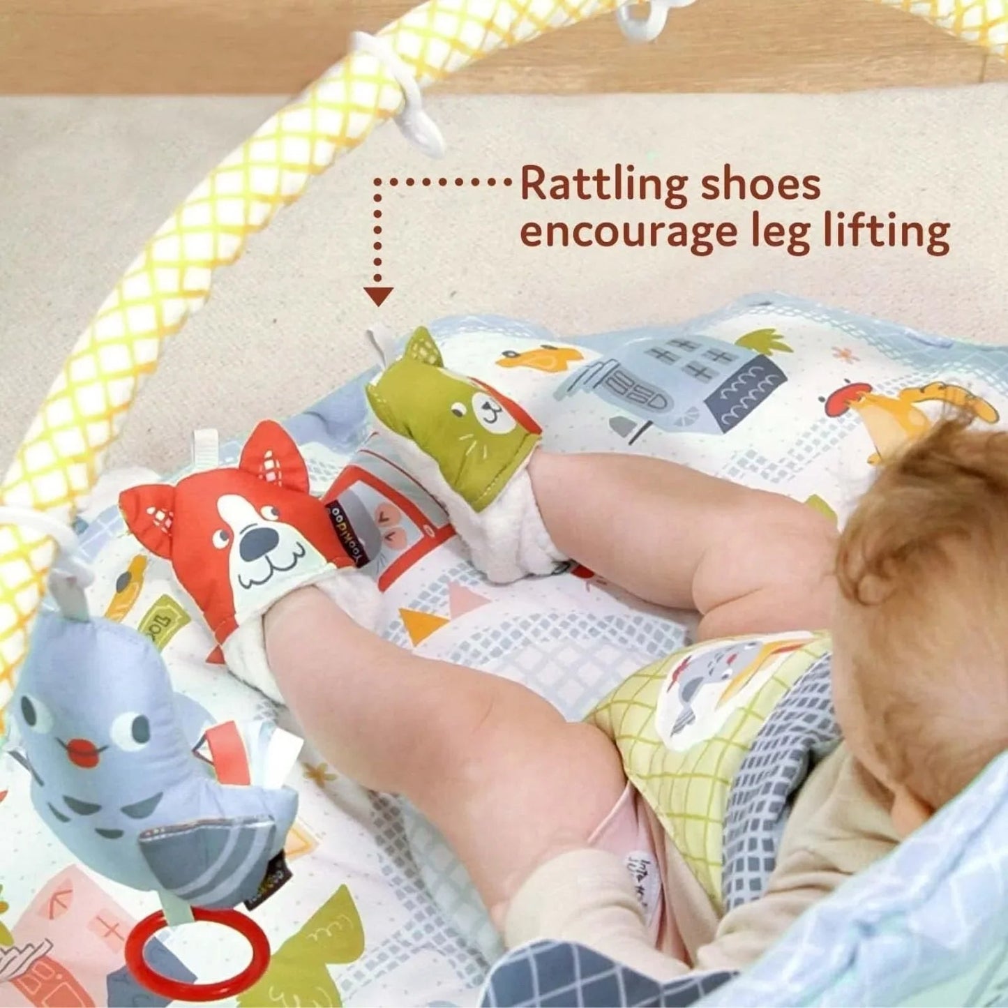 Yookidoo Urban Gymotion Lay to Sit - Up Playmat - mezetto ebebek ebebek