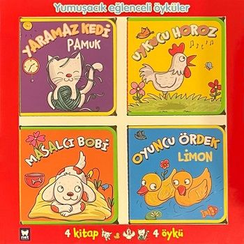Yumuşacık Eğlenceli Öyküler 4 Kitap - Net Çocuk Yayınları Kitap