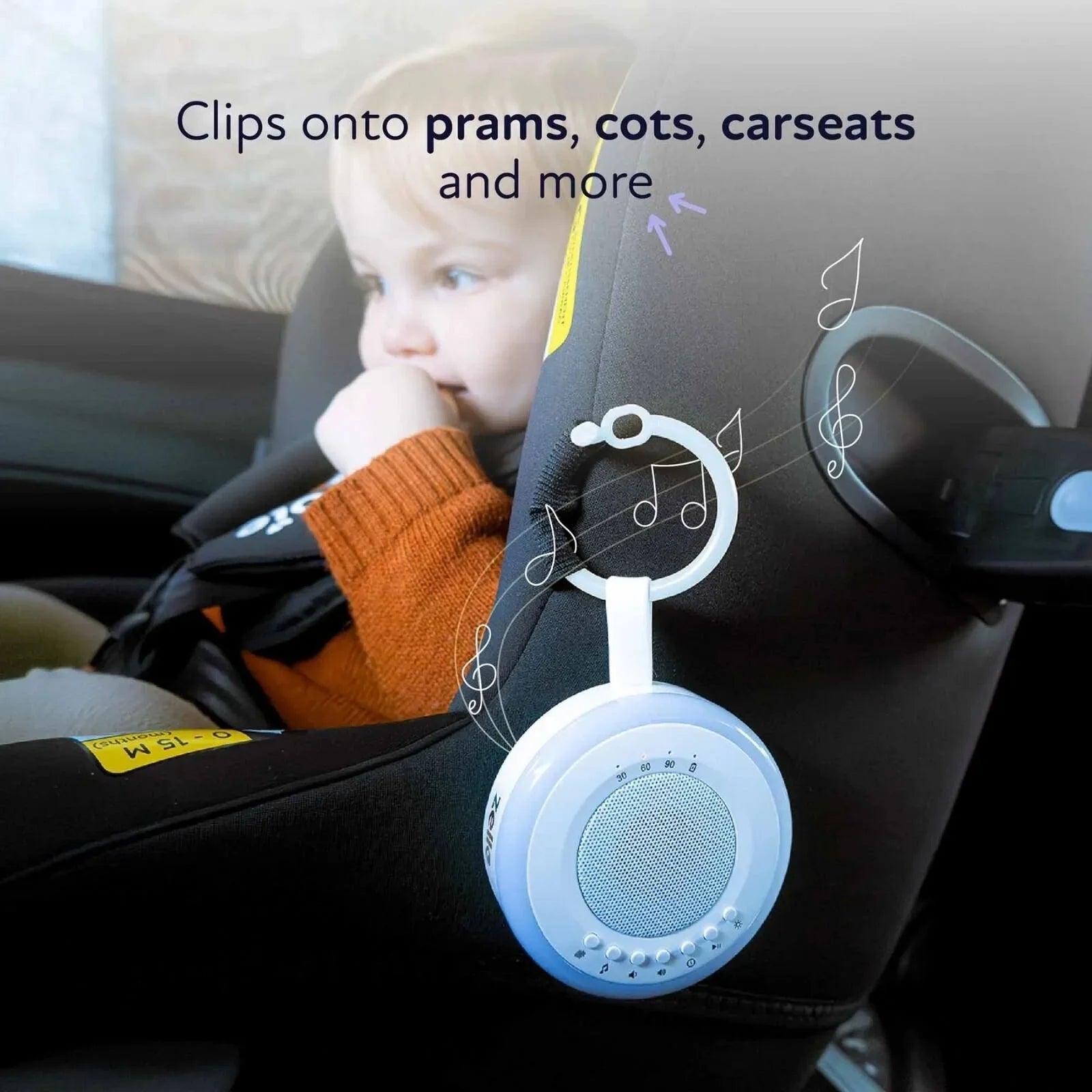 Zello Portable White Noise Machine & Nightlight Baby Sleep Aid - mezetto ebebek ebebek