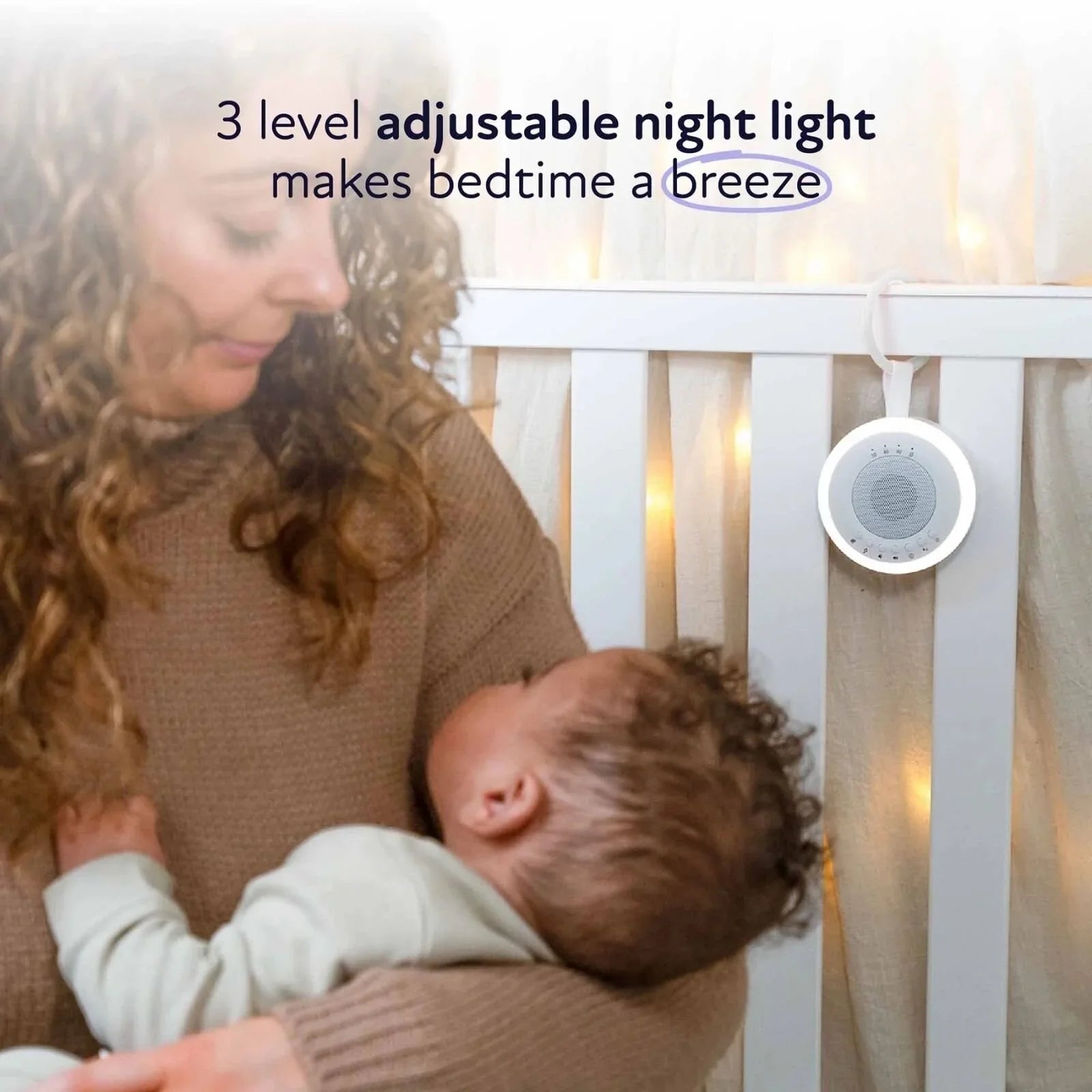 Zello Portable White Noise Machine & Nightlight Baby Sleep Aid - mezetto ebebek ebebek